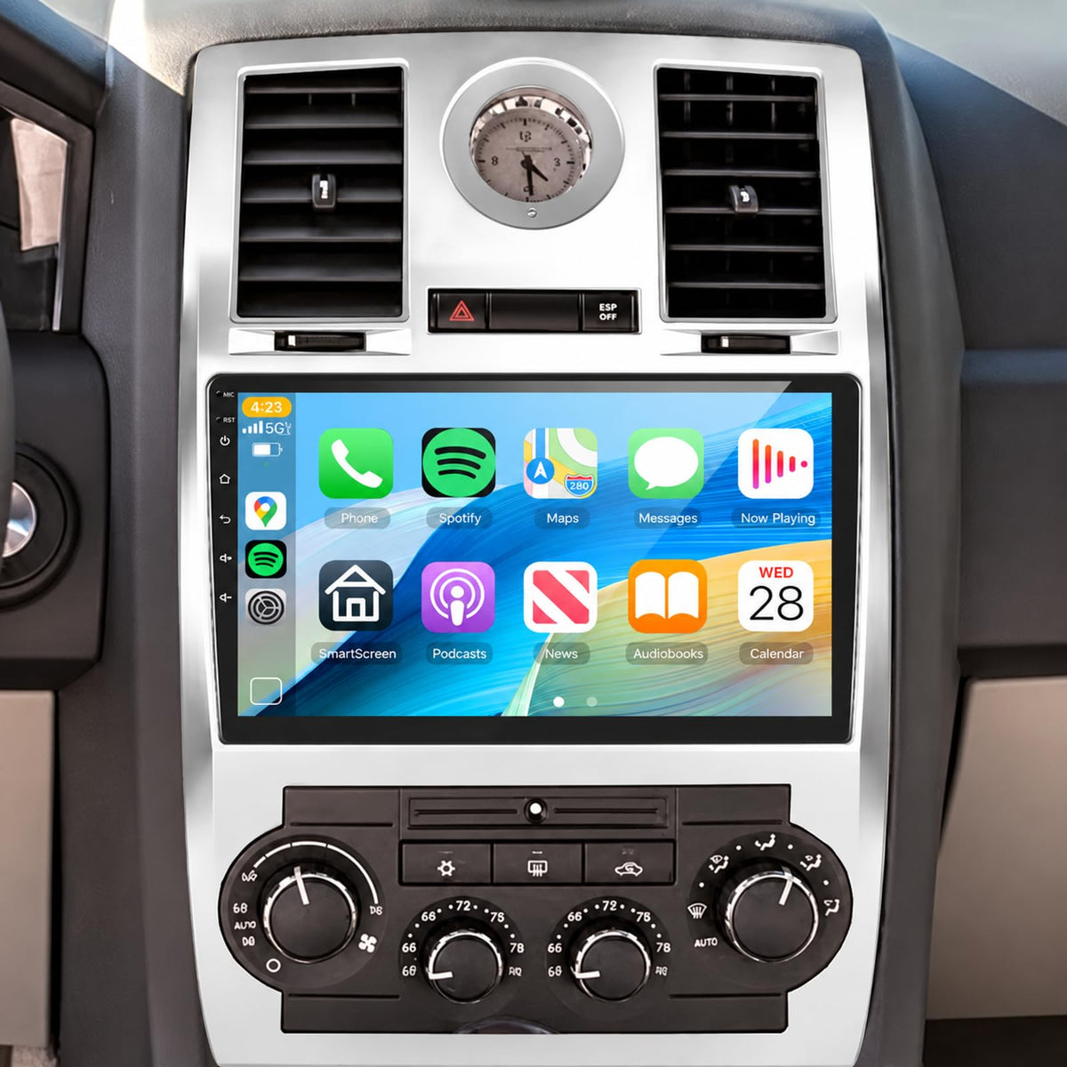 4+128G Car Stereo for Chrysler 300C 2004-2011 Wireless Carplay Android Auto