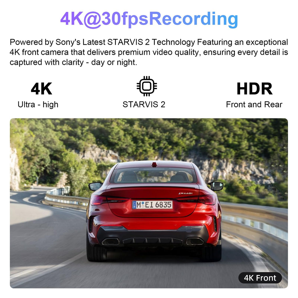 Mangoal STARVIS 2 Dash Cam for Mercedes-Benz GLE 2020-2026 & GLS 2020-2026