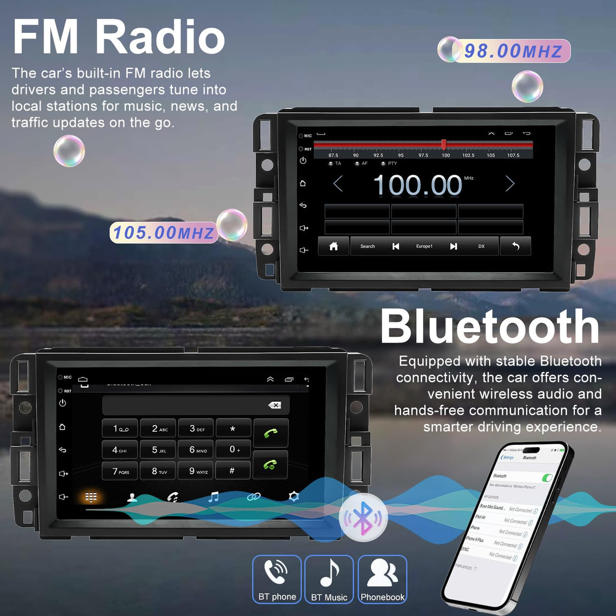 Upgrade 7'' Car Radio for Chevy Chevolet Silverado 1500/2500/3500 2007-2013