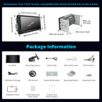 A5L 7'' Android Double DIN Car Stereo with 1080P Front Dash Cam, Wireless CarPlay & Android Auto, DSP 24-Band EQ, HDMI Out, FM/AM/SS Radio, WiFi/BT/USB Tethering, GPS Track,AI Voice Control