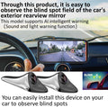 Car Blind Spot Camera Paired with Car Blind Spot Display System, Blind Spot Driving Recorder, BSD Blind Spot Warning Assistance, Blind Spot Monitoring BSM, Camera Monitoring System CMS (Silver)