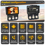 Radio Stereo Carplay Auto for Dodge RAM 1500 2500 3500 2013-2018