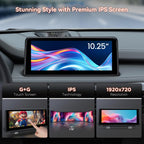 XTRONS 10.25 Inch Android 14 Car Stereo for BMW X5 F15 / X6 F16 (2014-2017) NBT System, IPS Touch Screen 4+64GB Car Radio GPS Navigation Support Wireless CarPlay Android Auto 4G LTE