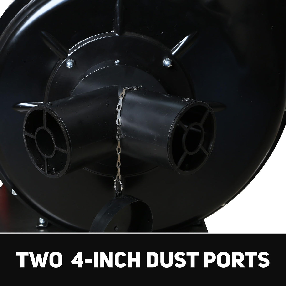 BUCKTOOL 1-1/2 HP Dust Collector, Internal Dust Baffle, 1100 CFM Airflow