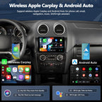 4G+128G Car Radio Stereo for Mercedes Benz ML GL Class W164 X164 ML350 GL450 2005-2011, Wireless CarPlay Android Auto 9” in-Cell 1280*720 Touch Screen Head Unit with GPS WIFI Bluetooth Backup Camera
