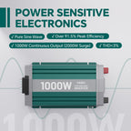 1000W Pure Sine Wave Power Inverter with ATS Mode, Peak 2000W