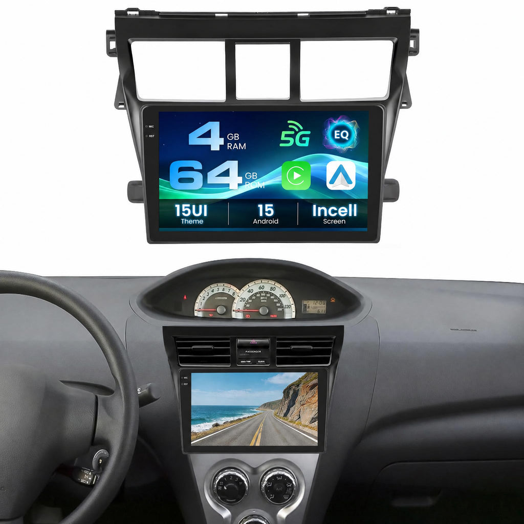 Inefala 8 Core 6+128G Radio for Toyota Vios Yaris 2007-2012 Stereo Upgrade