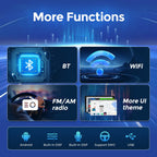 4+32GB 8 Core 1280x720 Car Radio Stereo for Toyota Tacoma 2005-2015 Android 14 Upgrade Head Unit with Wireless/Wired Carplay&Android Auto/GPS Navi/5G WiFi, for JBL & No JBL