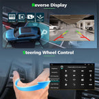 2+32G Car Radio Stereo Compatible with Dodge Ram 1500 2500 3500 2013-2019 Car Stereo Android 13 9Inch HD Touch Screen with Wireless Carplay Android Auto GPS Navigation Rear Backup Camera