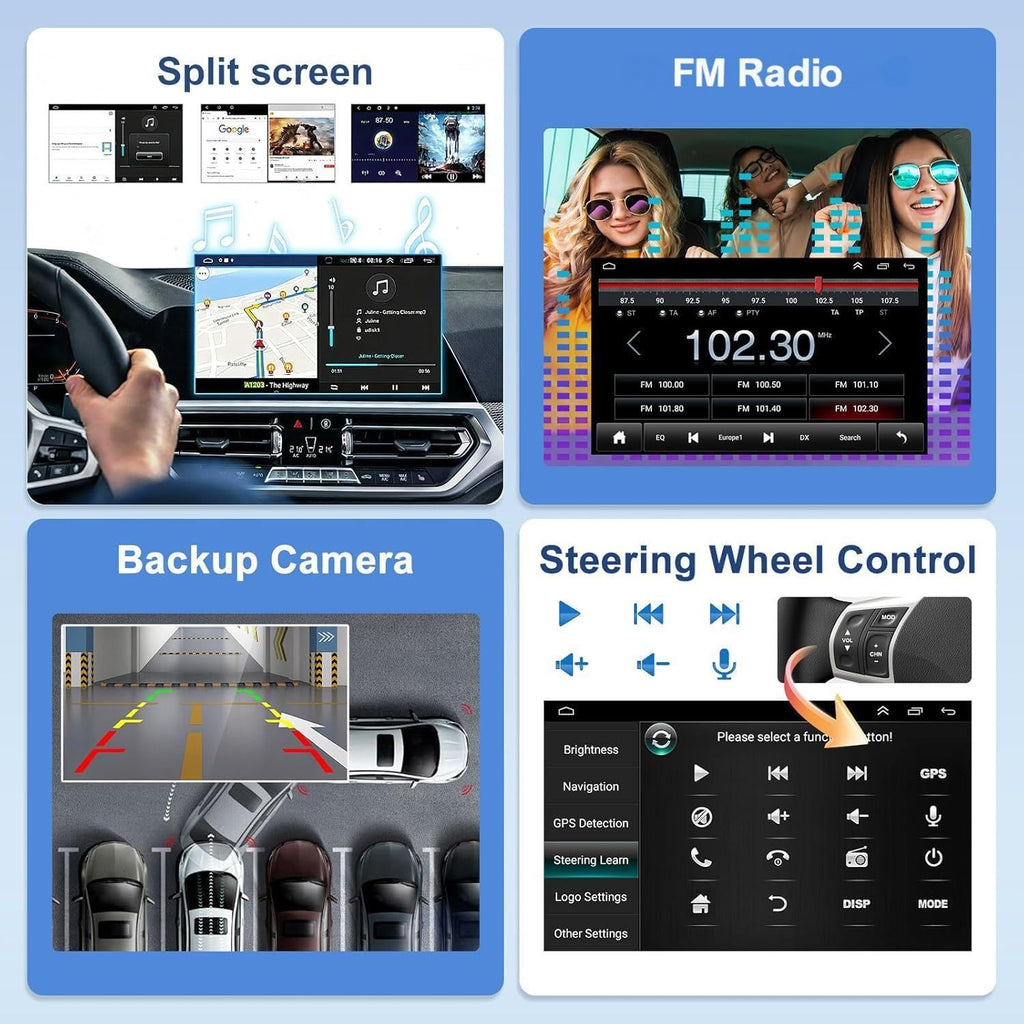 10.25-inch Car Stereo Radio for BMW 3 Series E90/E91/E92/E93 2007-2011 Fits Base Trim, Linux Touchscreen Head Unit with Wireless CarPlay Android Auto, GPS Navigation, Wi-Fi, FM, Camera Not Included