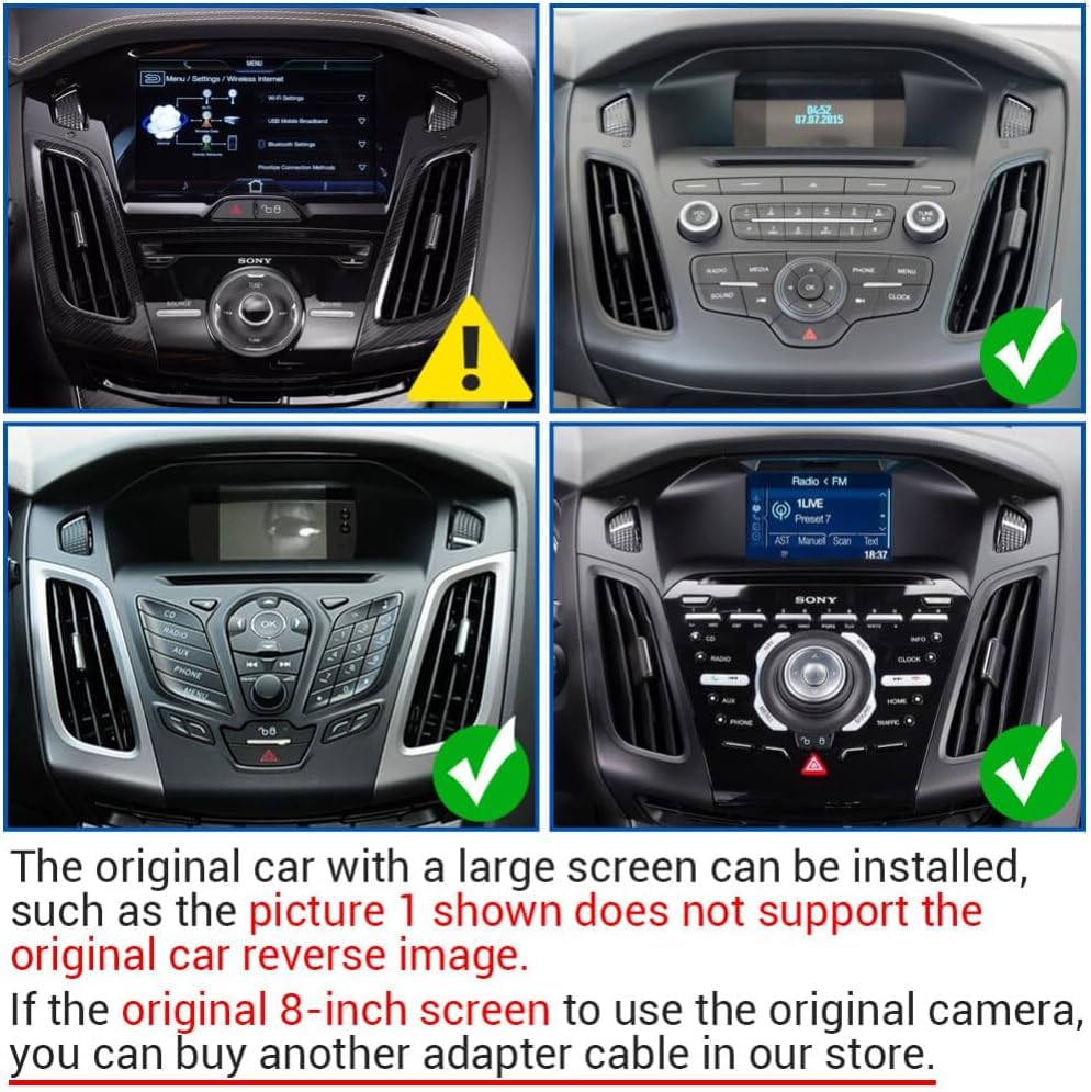 Double Din Car Stereo Radio 9.7" Touch Screen Compatible for 2012-2018 for Ford Focus GPS Navi for Android 13 Car Stereo 2+32GB