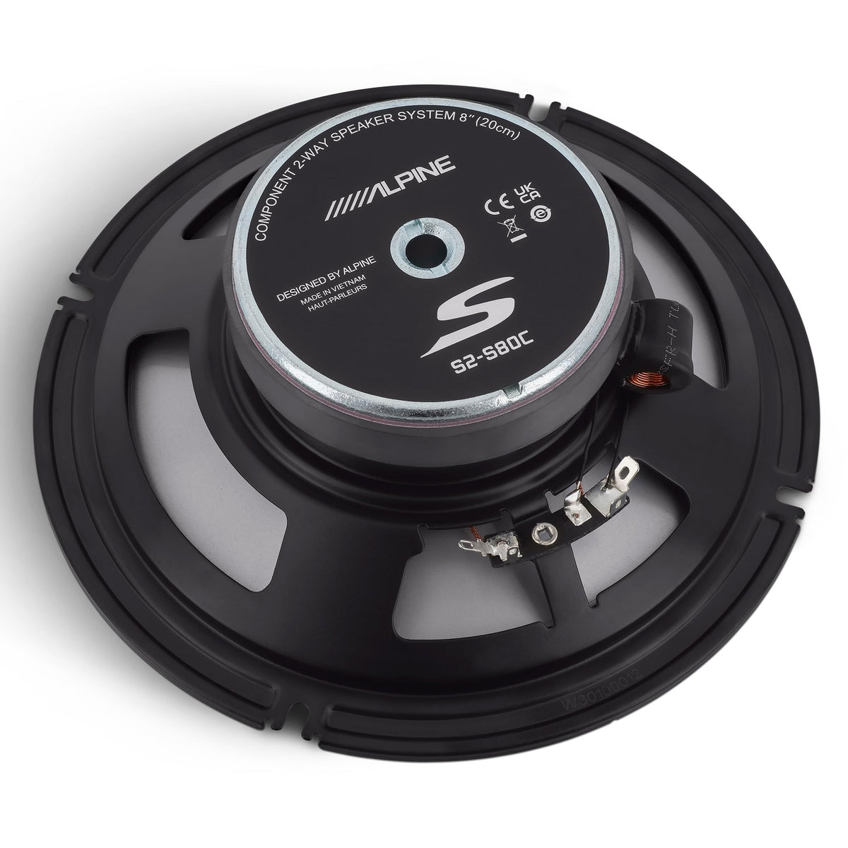 Alpine S2-S80C, S Series 8" 2-Way Hi-Res Speakers + Sound Damping Kit Bundle