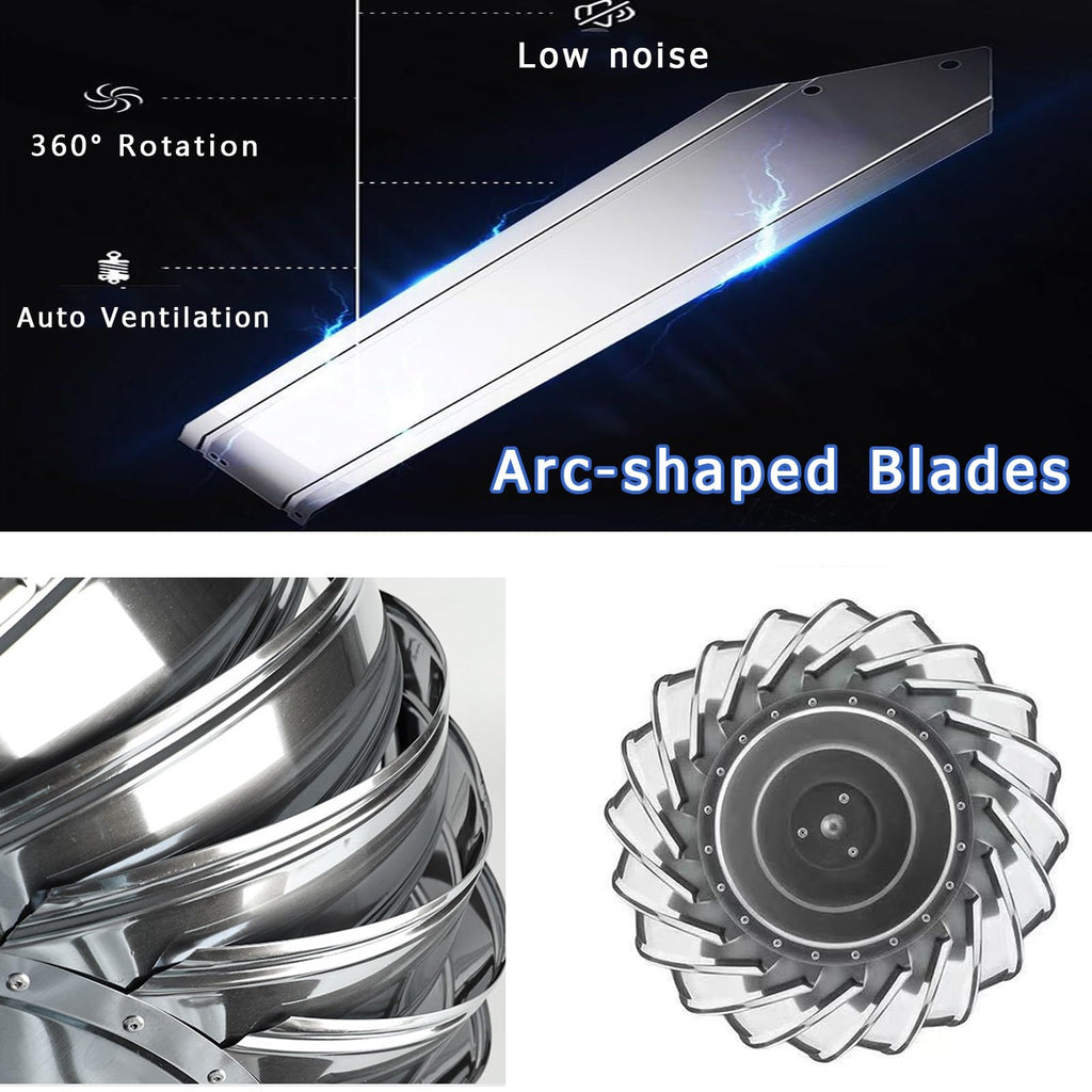 Wind Ventilator Ball Spiral Turbines Vent, Air Vent Outlet Comes