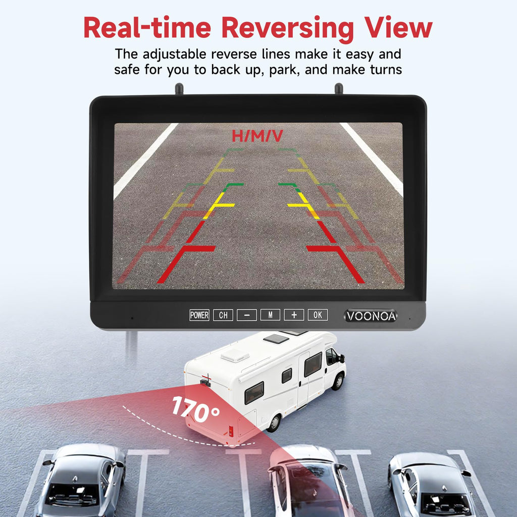 Wireless RV Backup Camera System, Backup Camera for Truck