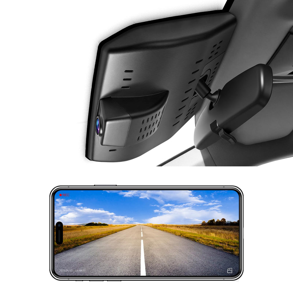 4K Front & 2K Rear 2 Channel HDR Dash Cam for Toyota Prius 2023-2026