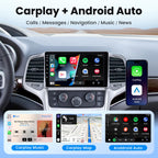 8Core Car Radio for Jeep Grand Cherokee 2011 2012 2013 : Upgrade 1280 * 800 HD Touch Screen Stereo Wireless Carplay Android Auto 5GWiFi FM/AM/RDS EQ GPS SWC Split Screen Backup Camera