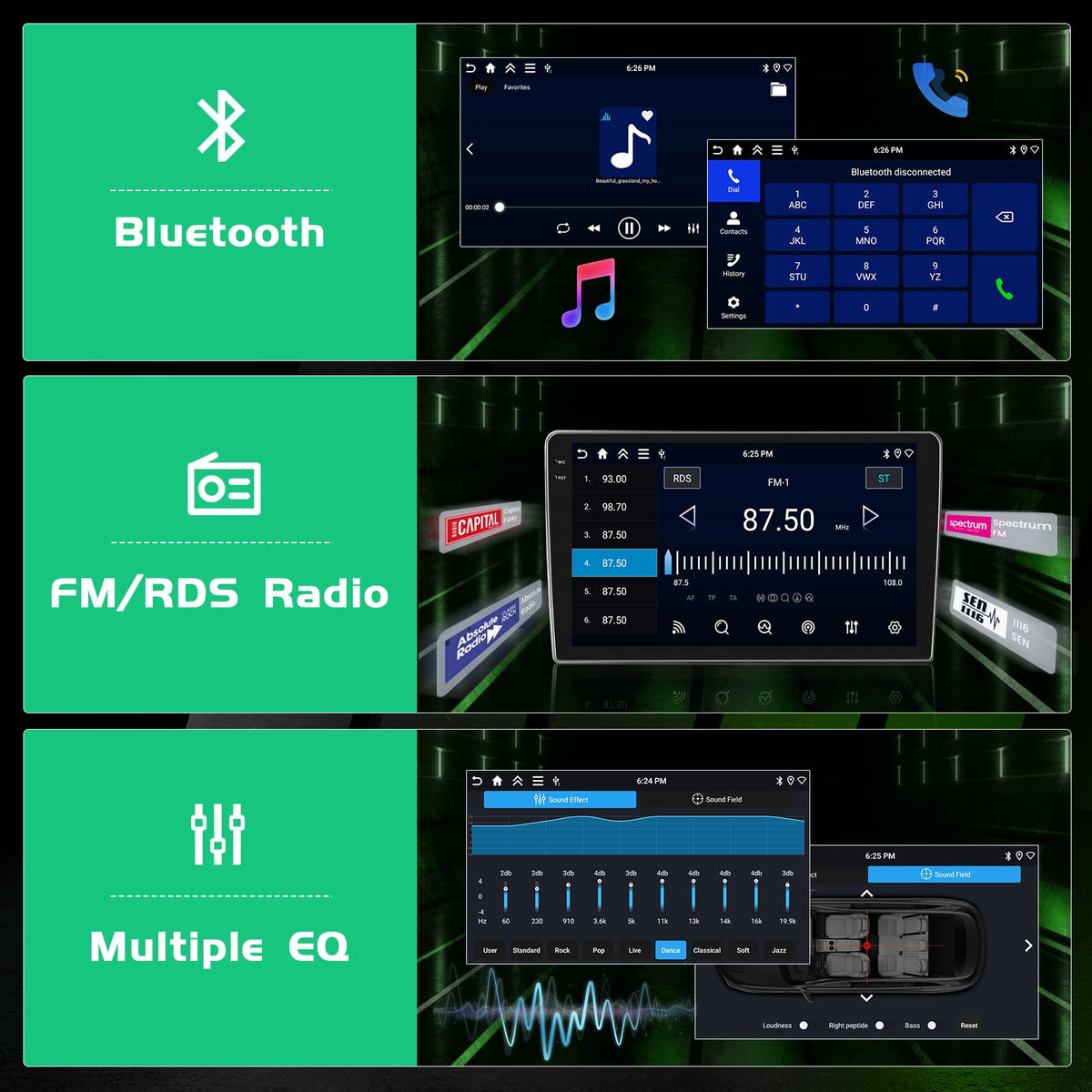 Android 15 Car Stereo for Audi A4 B6 B7 2001-2008 9" in-Cell Touchscreen