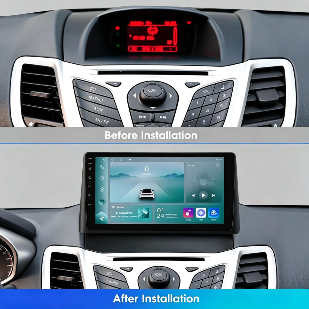 Car Radio Stereo for Ford Fiesta 2013-2017, 9-inch Touch Screen Stereo