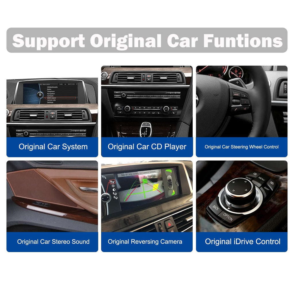 for BMW 6 Series （F06/F12/F13） 2012-2013 (CIC) 12.3" Linux CarPlay Android Auto Navigation Stereo GPS Radio Display IPS Touchscreen Headunit Tablet Media Player