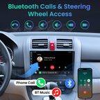 Upgrade 8 Core 4G+64G Car Radio Stereo for Honda CRV 2007-2011:9" 1280 * 800 HD Touch Screen Head Unit, Wireless Carplay Android Auto 5G WiFi Bluetooth AM FM GPS Backup Camera SWC