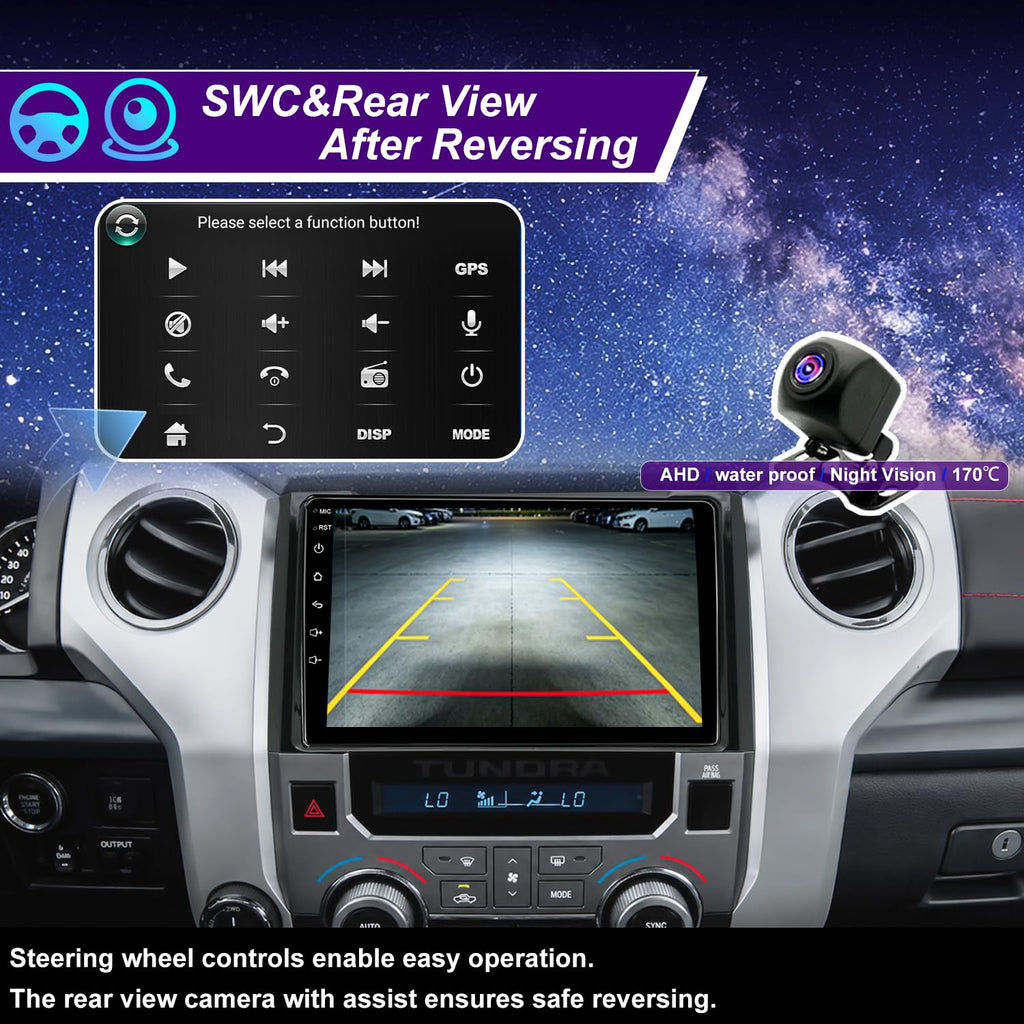 4core 64G 9in Car Stereo Radio for Toyota Tundra 2014-2021 Fit JBL & No JBL