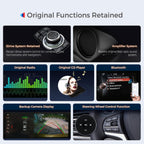 XTRONS 14.9 Inch Android 14 Car Stereo for BMW X5 F15 X6 F16 (2014-2017) with NBT System, 2K IPS Touch Screen 8+256 GB Global 4G LTE Car Radio GPS Navigation Support Wireless CarPlay Android Auto