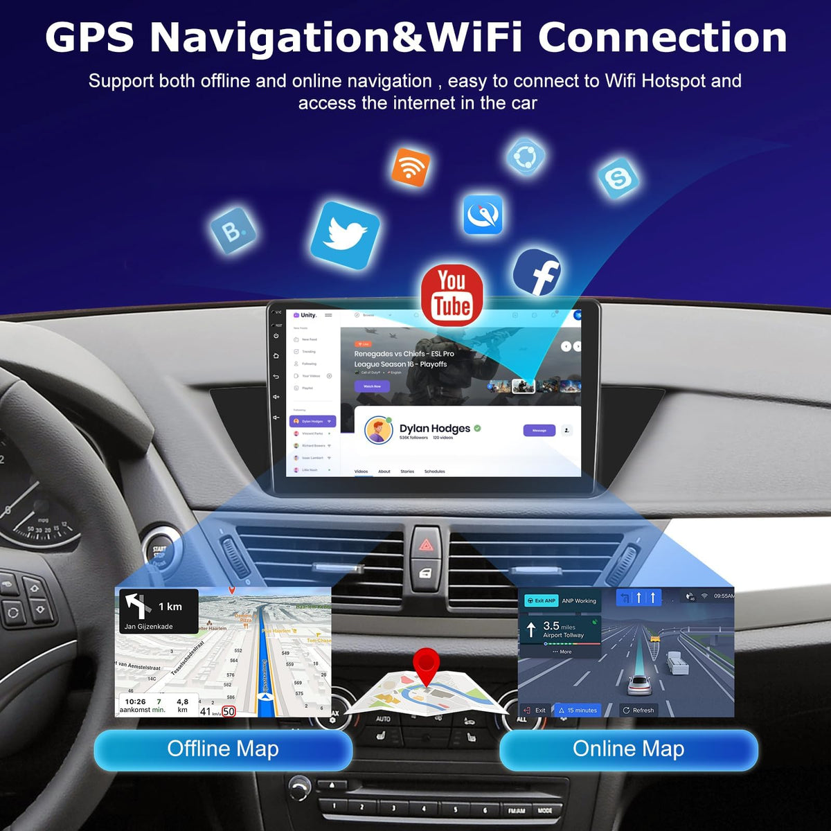 NHOPEEW [4+64G] for BMW X1 E84 2009-2015 Upgrade Android 15 Radio, 10.1 inch IPS Touchscreen Car Stereo - Wireless Carplay and Android Auto, Custom Homepage, 5G/WiFi, GPS, DSP/EQ, SWC + Backup Camera