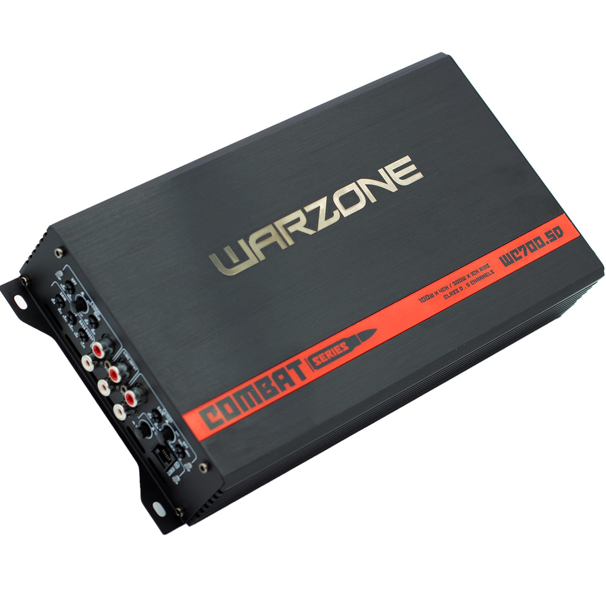 Warzone Series 700W 5-Channel Class D Car Audio Amplifier - True RMS Power, 1/2/4 Ohm Stable, Remote Subwoofer Level Control, Multi-Channel Vehicle Sound System Amp