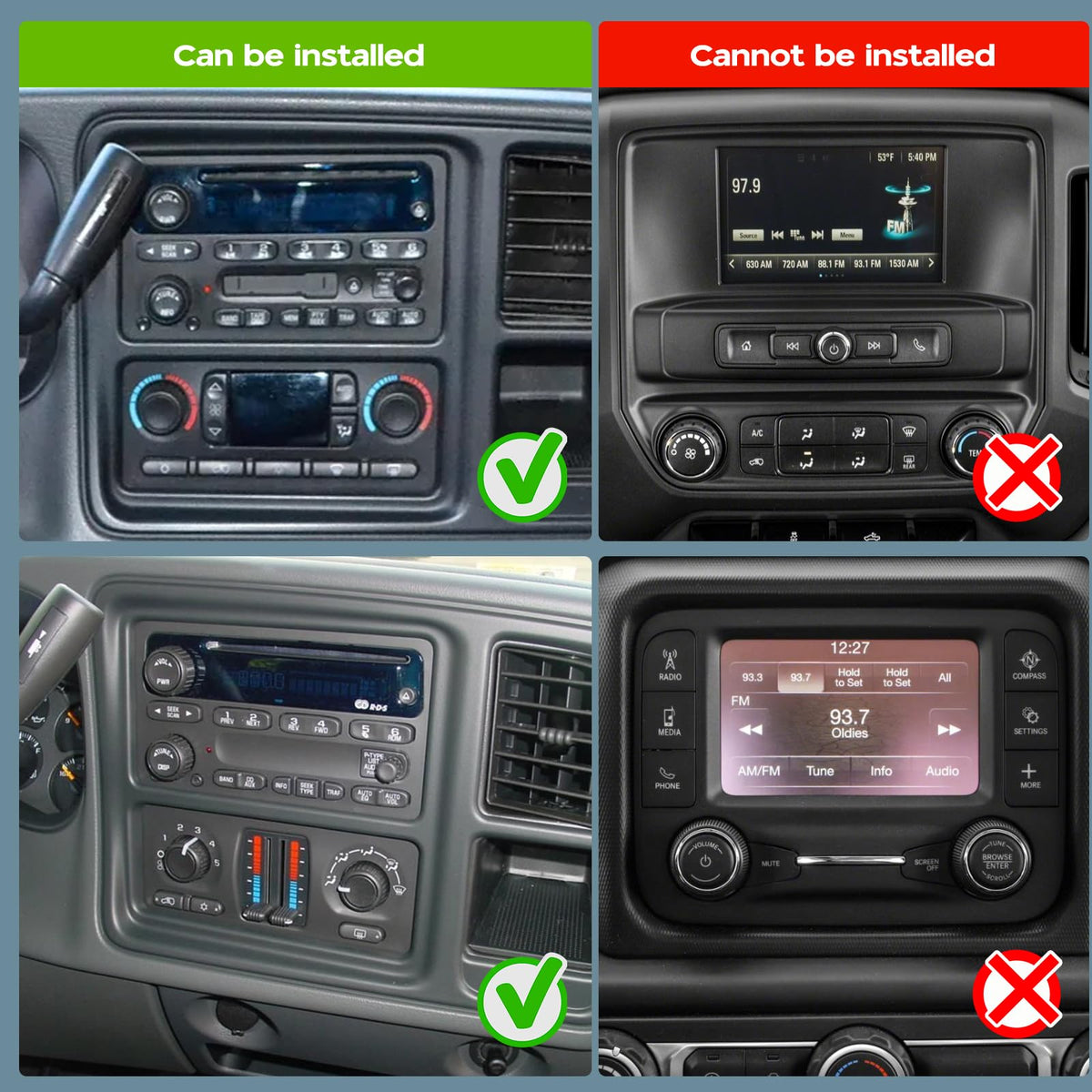 7" Car Stereo for Chevy Classic 2004-07 Silverado Classic 2007