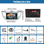 4G+128G Android 15 Car Radio for Hyundai Tucson 2016 2017 2018 with GPS