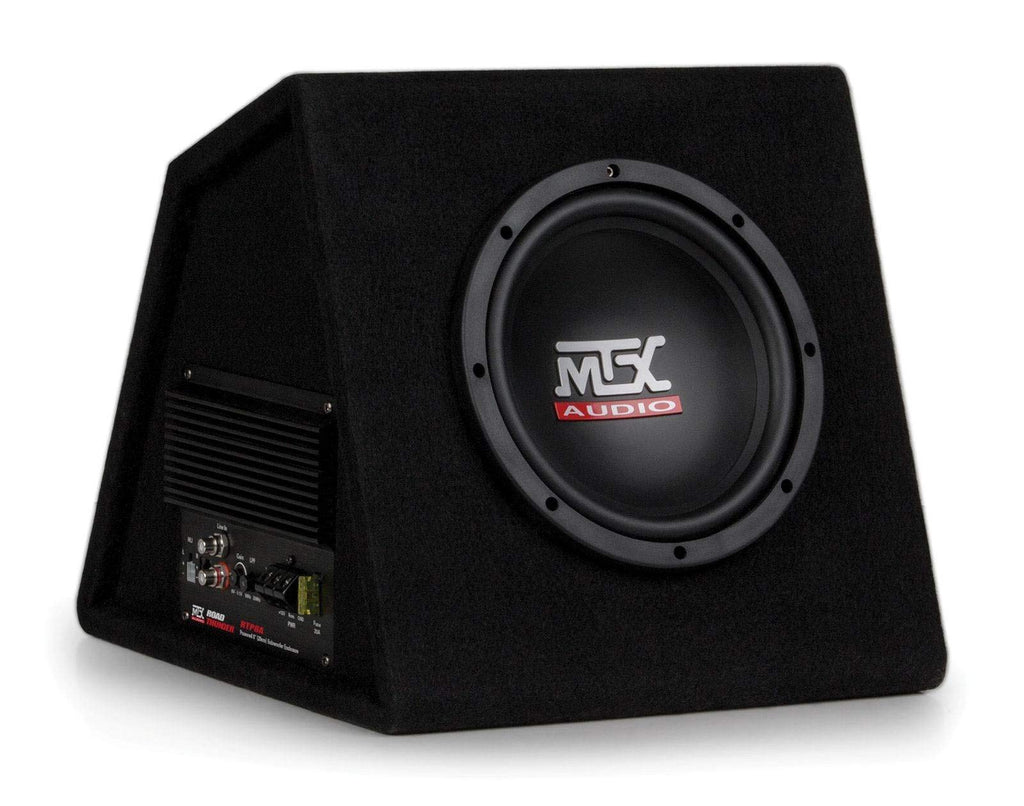 MTX Audio RTP8A 8" 120W Amplified Vented Loaded Car Subwoofer Enclosure
