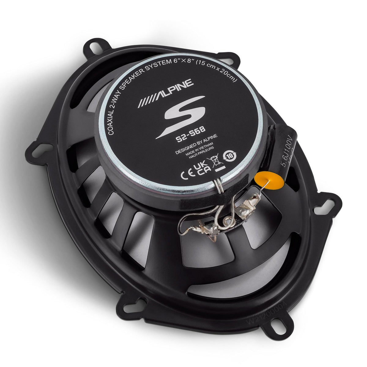 Alpine 2X S2-S68, S Series 6x8 2-Way Hi-Res Full Range Speakers - Pair