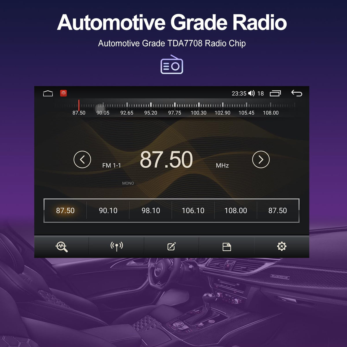 12.3" Android Car Stereo for Honda Accord 2018-2022 Wireless Apple Carplay Android Auto Car Radio Bluetooth Head Unit QLED Touch Screen 2400x896 GPS Navigation (4-64GB Pro)