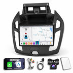 SILVER-8-CORE 4+64G Android 14 Car Radio Stereo for Ford Transit Connect 2014-2018, 9 Inch Touch Screen Dash Kit with Wireless CarPlay Android Auto GPS Navigation Bluetooth SWC WiFi 5G DSP RDS FM Cam