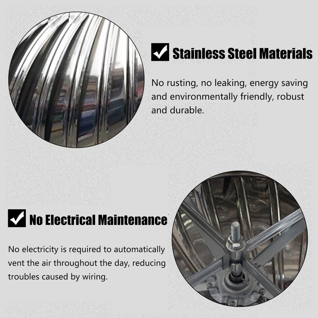 Wind Turbines Attic Air Vent Ventilating Fan