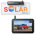 2 Magnetic Solar Wireless Backup Cameras 7" Touchscreen IPS Monitor