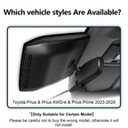 4K Front & 2K Rear 2 Channel HDR Dash Cam for Toyota Prius 2023-2026