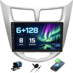 8 Core 6+128G for Hyundai Accent Verna Solaris 2010-2016 Wireless Carplay
