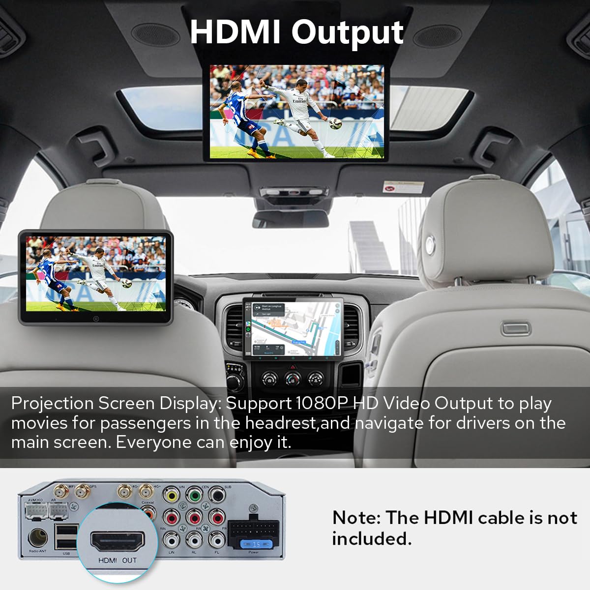 Joying Car Radio for Dodge RAM 1500/2500/3500 2013-2018 Upgrade, Android 13 Head Unit 10.1 Inch IPS Touchscreen Stereo 8GB+128GB with CarPlay & Android Auto, Mirror Link, AM/FM(JY-RC733T8)