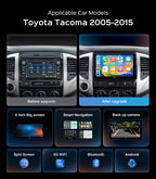 64G Car Radio Stereo for Toyota Tacoma 2005 2006 2007 2008 2009 2010 2011 2012 2013 2014 2015, CarPlay & Android Auto Head Unit, 9" Touchscreen/GPS Navigation/HD Backup Camera/SWC