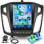 [8Core 6G+128G] Car Stereo for Ford Focus 2012-2018,Android 15,Wireless Carplay Android Auto,9.7" Vertical IPSTouch Screen Radio,5GWiFi,GPS,EQ DSP/Bluetooth 5.0/SWC/AHD Backup Camera