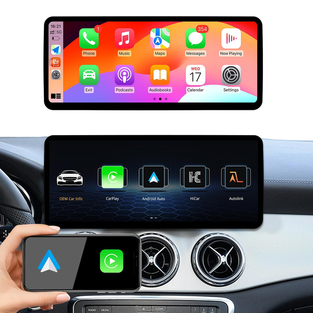 Ultra Narrow 12.3 Inch 1920 * 720 Android Auto Radio for Mercedes Benz A Class W176 GLA X156 CLA C117 G Class W463 Carplay Car Multimedia Stereo Touch Screen (Linux 4.5 System)