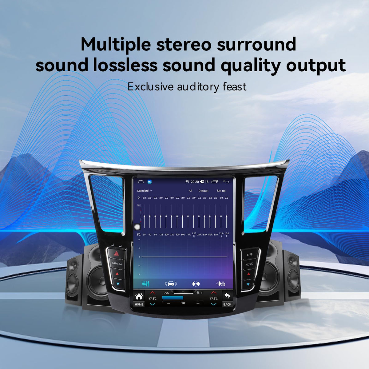 12.1" Car Stereo for Infiniti QX60 2014-2019,Android Radio Head Unit with Tesla Style Wireless CarPlay, Android Auto, GPS Navi, DSP, WiFi, Backup Camera (6+128GB)