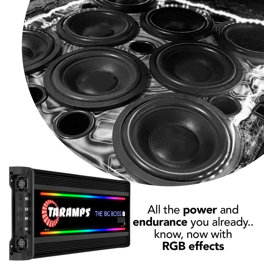 Taramps The Big Boss 8 Bass 8000W RMS Monoblock Class D Car Audio Amplifier