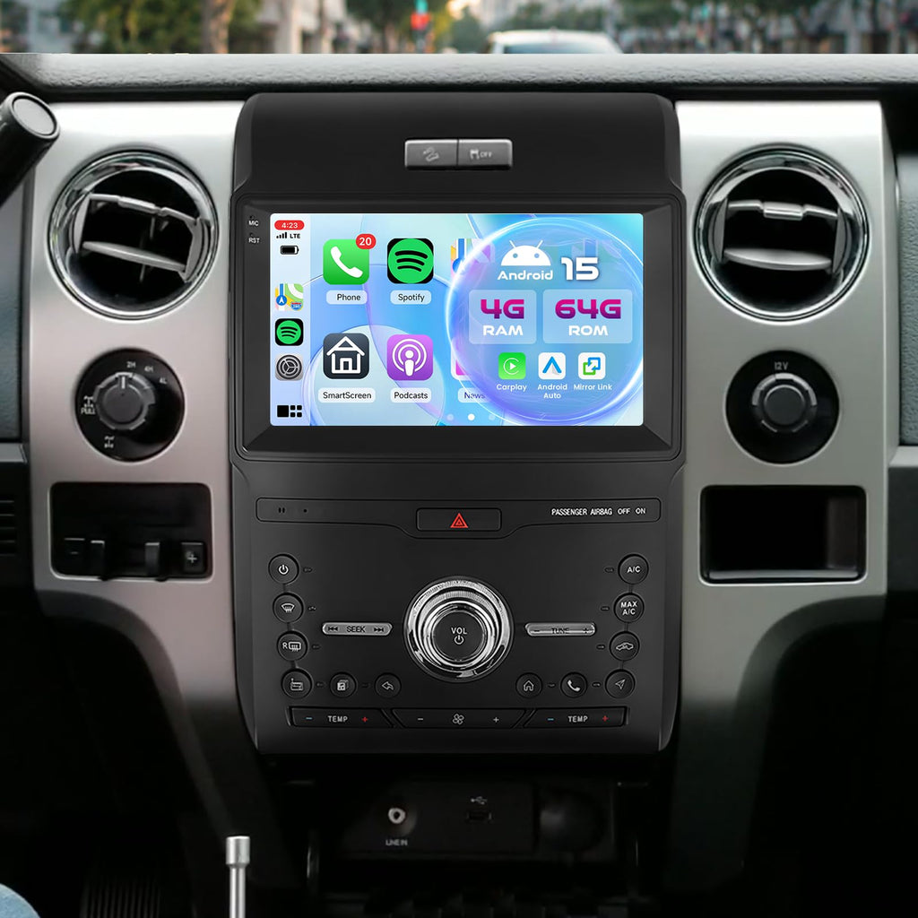 [4+64GB] Android Car Radio for Ford F150 2013-2014 CarPlay Android Auto