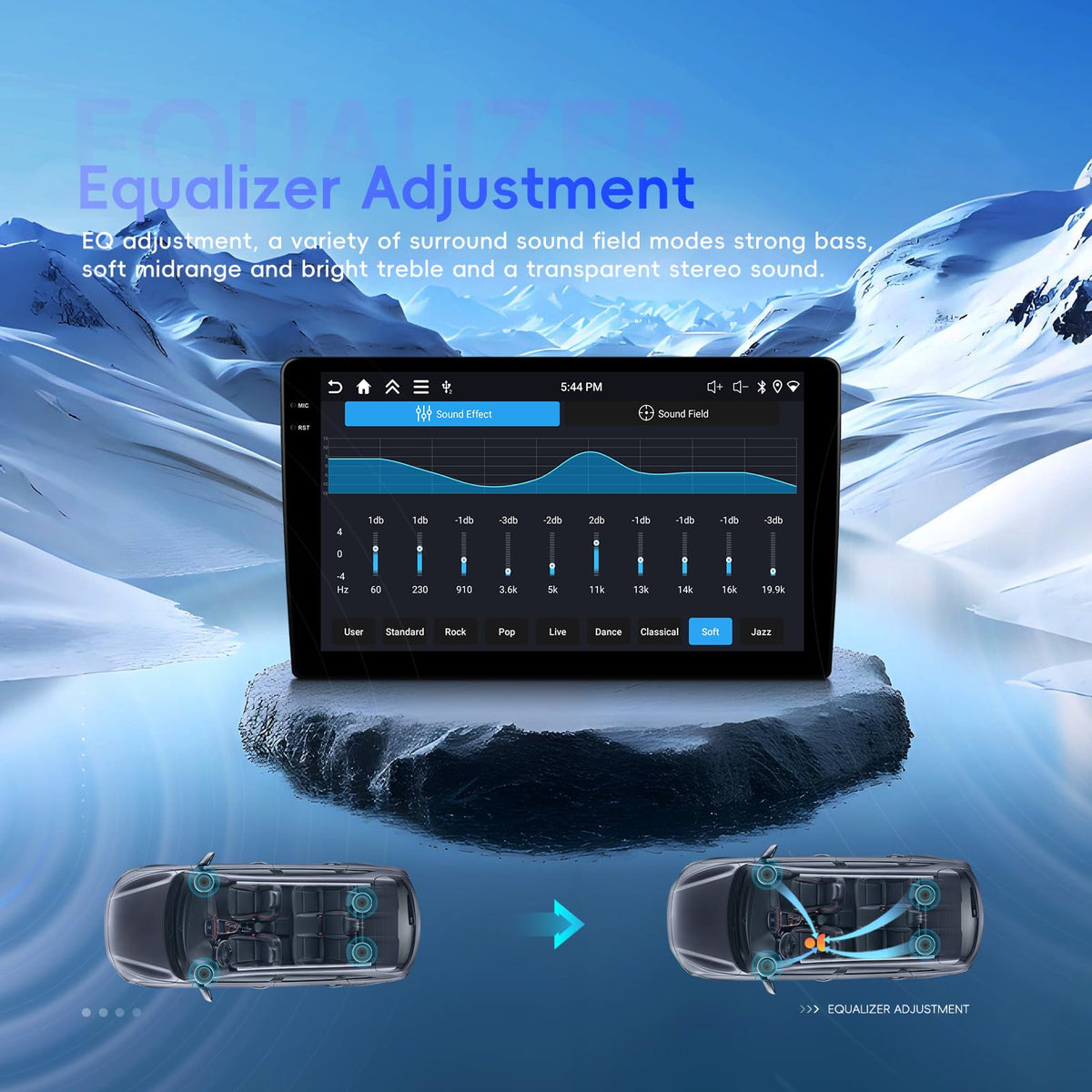 SIXTOP 4G+128G Android Car Stereo for Mitsubishi Outlander 2014-2019 Wireless CarPlay Android Auto, 10.1" InCell 1280 * 720 Touchscreen,GPS Navigation,Bluetooth 5.0, FM/RDS, SWC, EQ + AHD Rear Camera