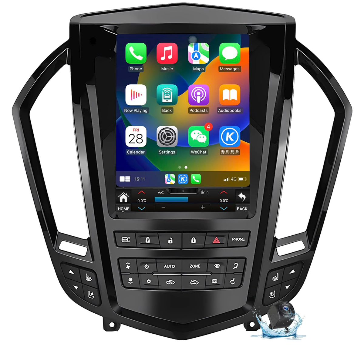 Android 14 Radio for Cadillac SRX 2009-2012, 9.7" Tesla Style Touchscreen