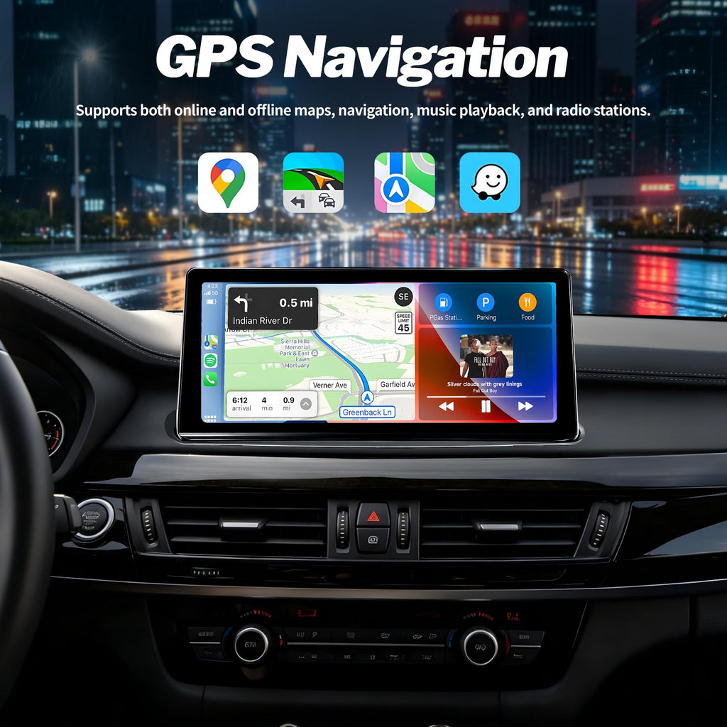 Wireless CarPlay Andriod Auto TouchScreen for BMW X5 X6 F15 F16 2014-2016