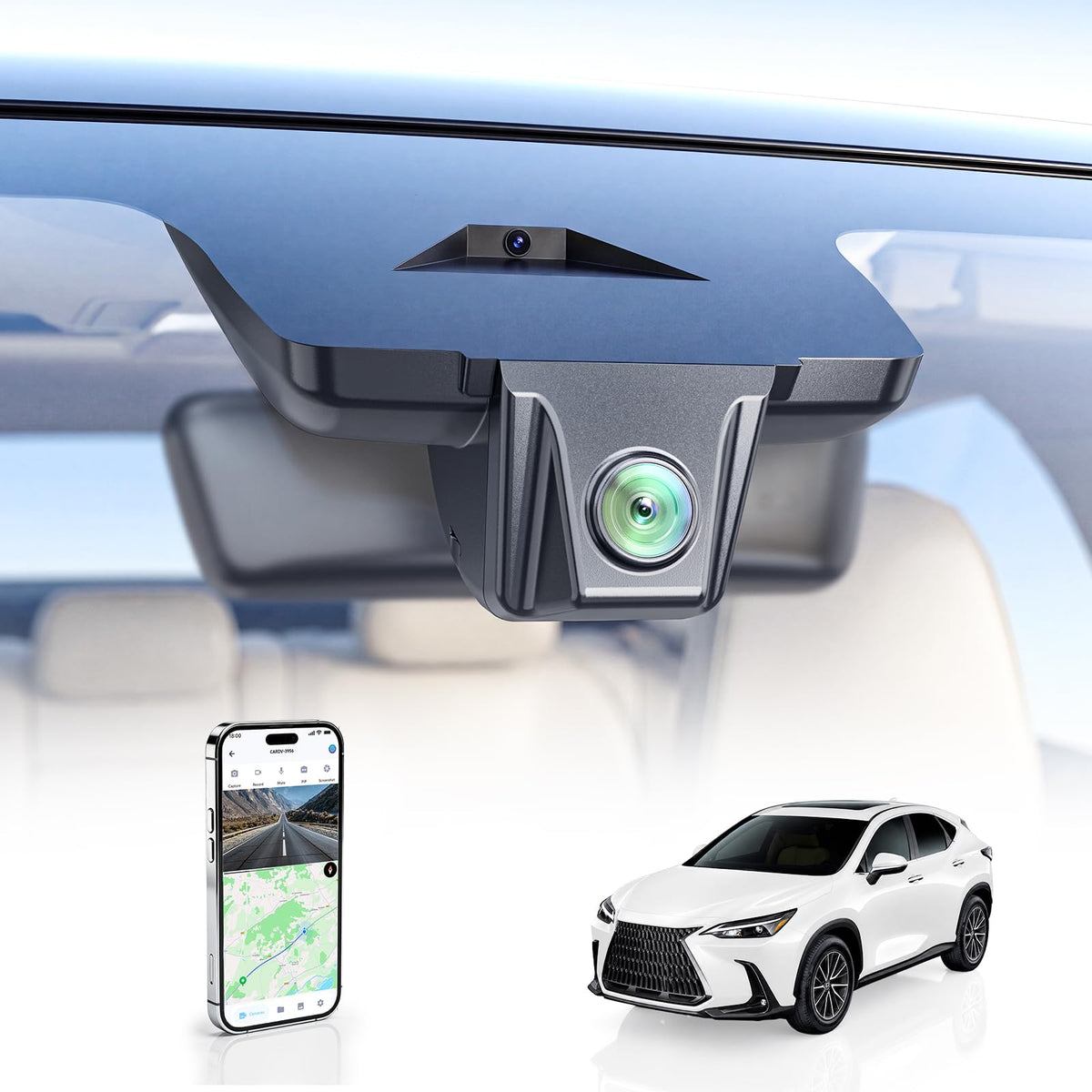 4K Dash Cam for Lexus NX 2022-2026 & NX Hybrid NX350 250 350h 450h