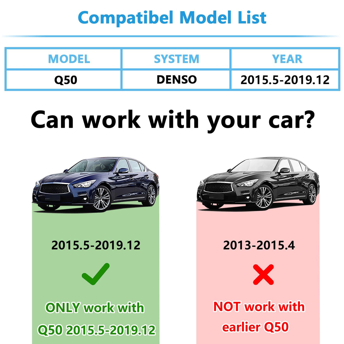 CarPlay & Android Auto for Infiniti Q50 2015-2019, OEM Features Retained